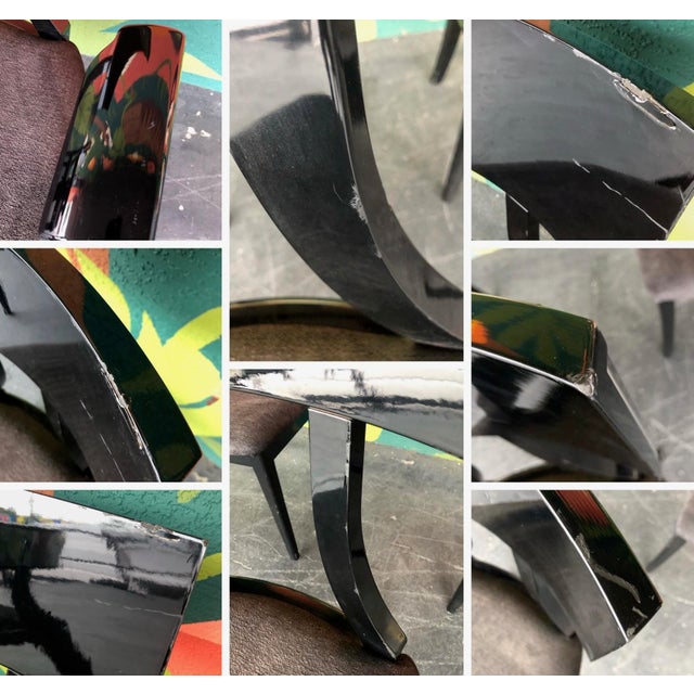 Black Italian Excelsior Designs Dining Chairs - Set of 6 For Sale - Image 8 of 8