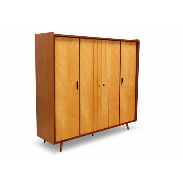 Mid-Century Wardrobe with Shelving and Hanging Sections For Sale - Image 4 of 7