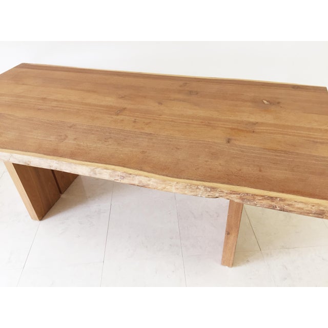 White Oak Slab Live Edge Dining Table Chairish