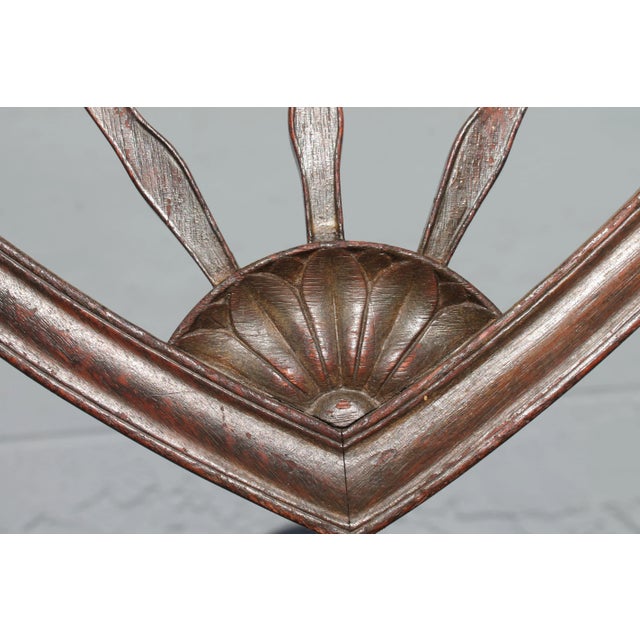 Sheraton Style Heavily Carved Mahogany Armchair For Sale - Image 11 of 13