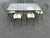 1960s 1960s oodard 7 Piece Wrought Iron Patio Set Glass Table and 6 Chairs, Attributed For Sale - Image 5 of 10