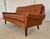 Animal Skin Vintage Danish Mid-Century Svend Skipper 2 Person Cognac Leather Sofa For Sale - Image 7 of 15