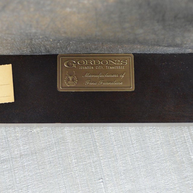 Wood Pair of Gordon's Stools Upholstered in Silk For Sale - Image 7 of 7