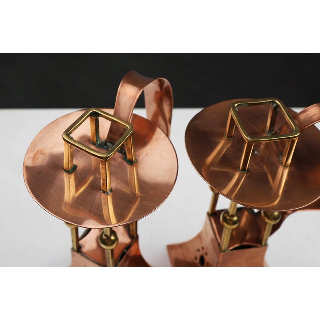 Copper Table Candlesticks from Carl Deffner, Germany, 1910s, Set of 2 For Sale - Image 6 of 12