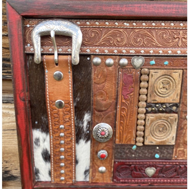 "Western Inspired Hat & Coat Rack" ~Angela Camarillo, the Rustic Frame Captures the Beauty and Spirit of the West. For Sale - Image 9 of 14