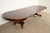 R. J. Horner Style Monumental Antique American Empire Mahogany Split Pedestal Extension Dining Table With Eight Leaves, Newly Refinished For Sale - Image 9 of 14
