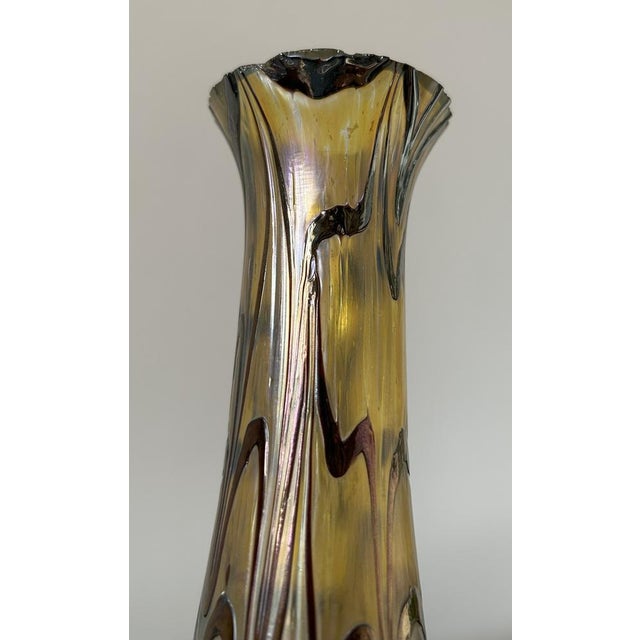 Art Nouveau Glass Vase, 1890s For Sale - Image 16 of 18