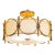 Golden Rings Semi-Flush Mount For Sale