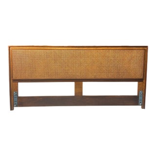 Mid Century Caned King Size Bed For Sale