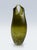 Large Mid-Century Hand-Blown Olive Green and White Spatter Art Glass Vase, 1970s For Sale - Image 17 of 17