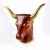 Sarreid Ltd. Mid Century Italian Carved Brass and Wood Bull's Head by Sarried Ltd For Sale - Image 4 of 8