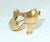 1970s Metropolitan Museum of Art Gilded Brass Art Deco Flapper Shoe Brooch For Sale - Image 5 of 10