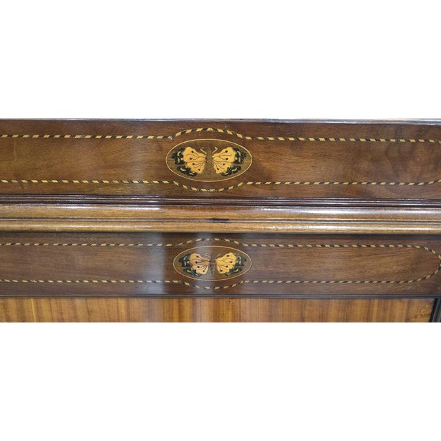 1900 - 1909 Inlaid Mahogany Cabinet, 1900s For Sale - Image 5 of 15