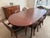 Brown Carl Forslund Cherry Dining Table With Six Chairs and Custom Table Pads For Sale - Image 8 of 15