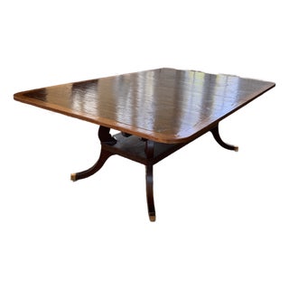 Custom Made English Extending Dining Table For Sale