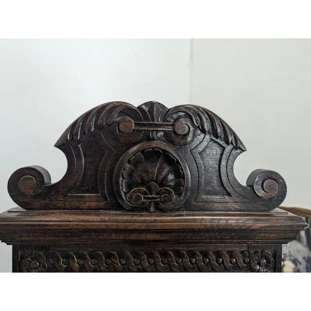 Wood Renaissance Style Caquetoires Armchairs in Oak, Set of 2 For Sale - Image 7 of 10