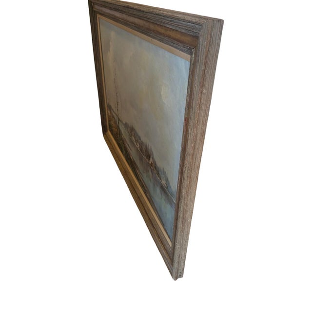 Early 20th Century Oil Painting by Artist Vladimir Lebedeff/Lebedev Impressionist Oil Painting of Autumnal Landscape For Sale - Image 11 of 14