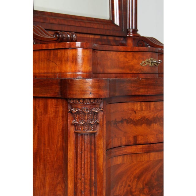 Mid 19th Century Chest of Drawers with Mirror Top, 1850s For Sale - Image 13 of 16