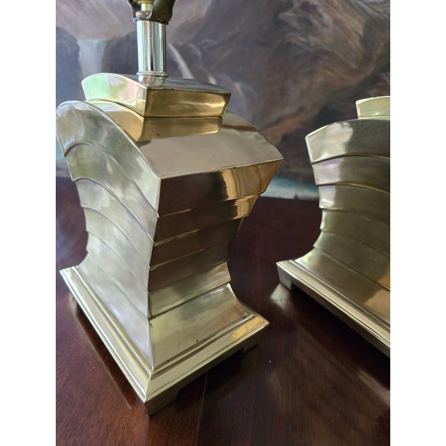 Vintage Mid Century Modern Jonathan Adler Style Lamps - a Pair For Sale In Boston - Image 6 of 10