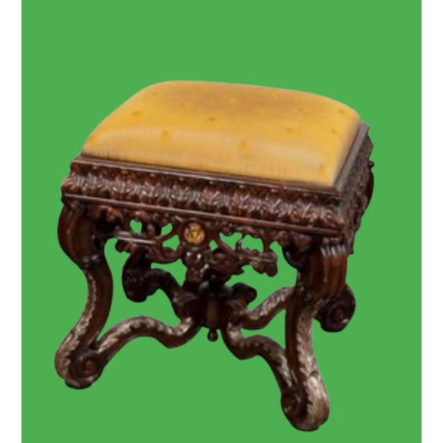 Theodore Alexander Althorp Collection Solid Wood Ottoman’s Accent Stools. A Pair For Sale In Miami - Image 6 of 12