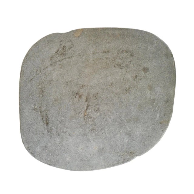 2020s Stacked River Rock Bistro Table For Sale - Image 5 of 6