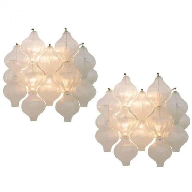 Tulipan Light Fixtures attributed to J. T. Kalmar for Kalmar, 1960s, Set of 4 For Sale - Image 6 of 11