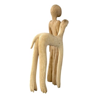 Piotr Butkiewicz, Don't Say A Word Sculpture, 2019, Wood For Sale