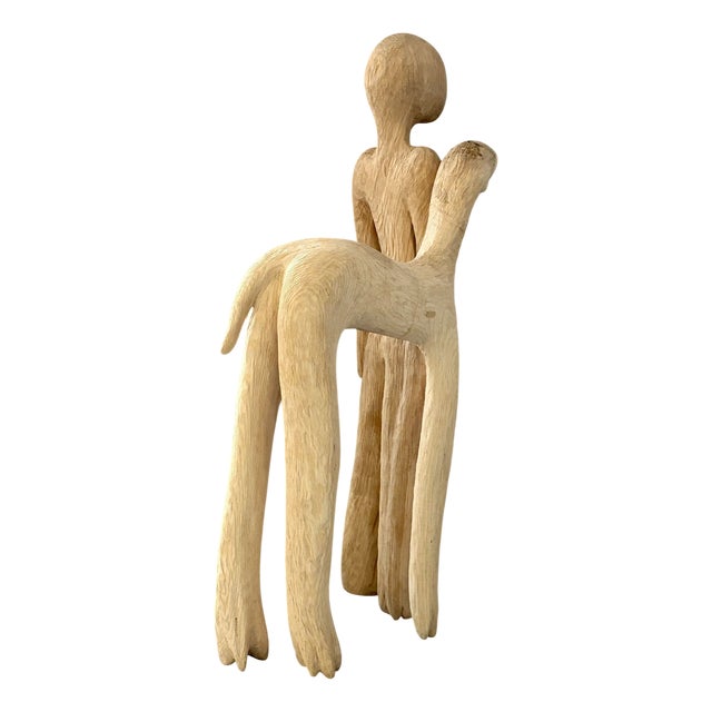 Piotr Butkiewicz, Don't Say A Word Sculpture, 2019, Wood For Sale