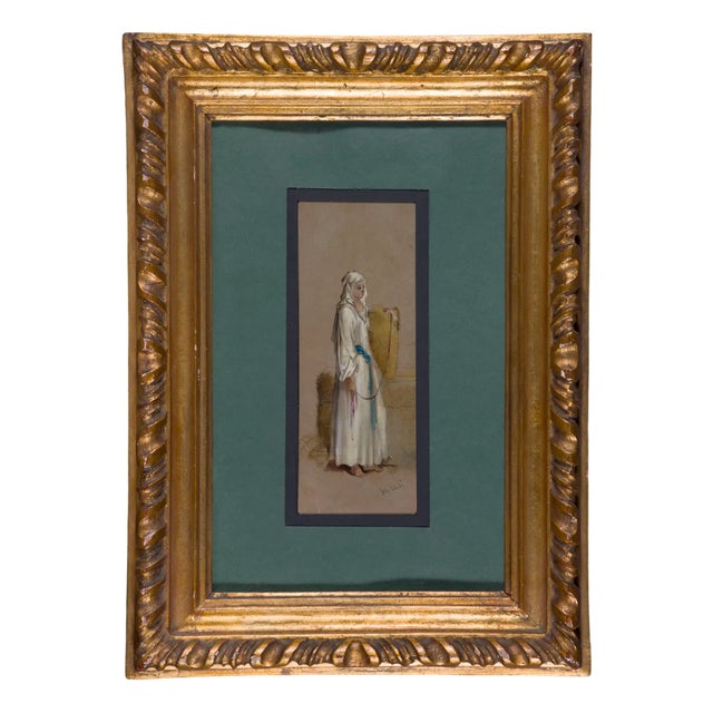 Domenico Morelli, Figure, 1800s, Watercolor For Sale