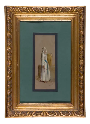 Domenico Morelli, Figure, 1800s, Watercolor