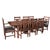 Brown Mission Style Oak Stow Leaf Dining Table (2 Colors Available) - Walnut For Sale - Image 8 of 14