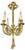 Louis XVI French Bronze Ribbon and Tassel Four-Light Chandelier, 1910s For Sale