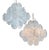 Italian Murano Glass Disc Chandeliers, 1990, Set of 2 For Sale