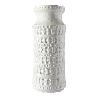 1960s West German Pottery Carstens Tönnieshof White Vase For Sale