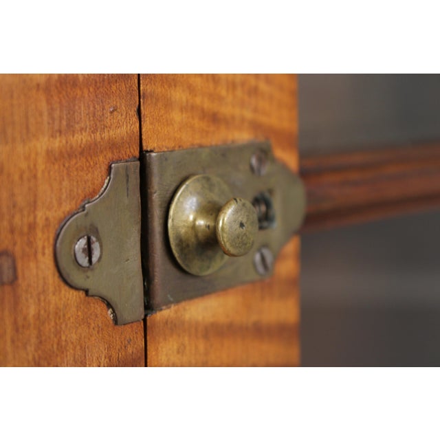 American Early 17th C. Tiger Maple Corner China Cabinet For Sale In Philadelphia - Image 6 of 14