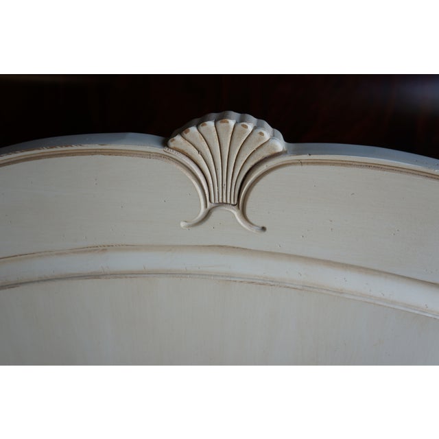 French Provincial Ethan Allen Country French Raised Panel King - Cal/King Headboard For Sale - Image 3 of 8