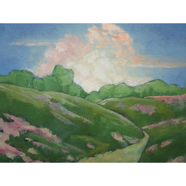 2020s Ojai Hills Sunrise Lynne French California Landscape O/C 11x14 For Sale - Image 5 of 5