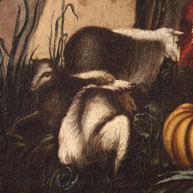 Italian Artist, Pastoral Scene, 1750, Oil on Canvas, Framed For Sale - Image 12 of 16