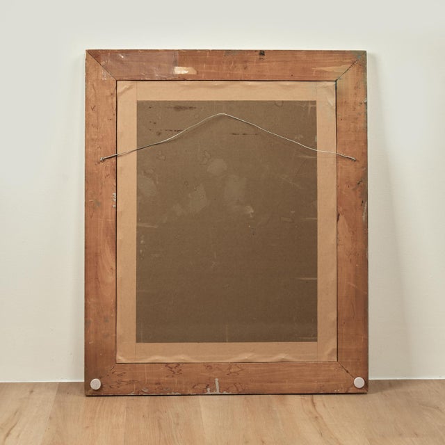 Vintage Modernist Painting of a Musician by Lucile Leighton For Sale - Image 9 of 9