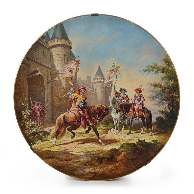 Painting on Porcelain by H. Desprez For Sale - Image 5 of 5