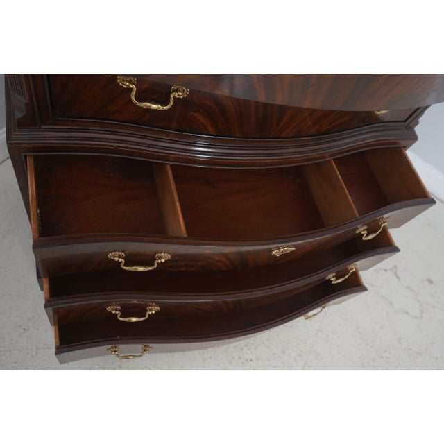 Drexel Heritage Drexel Heritage Chippendale Large Mahogany Chest For Sale - Image 4 of 17