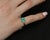 Late 20th Century 0.96ct Gia Colombian Untreated No Oil Emerald & Diamond Platinum Ring Size 5.75 For Sale - Image 4 of 18