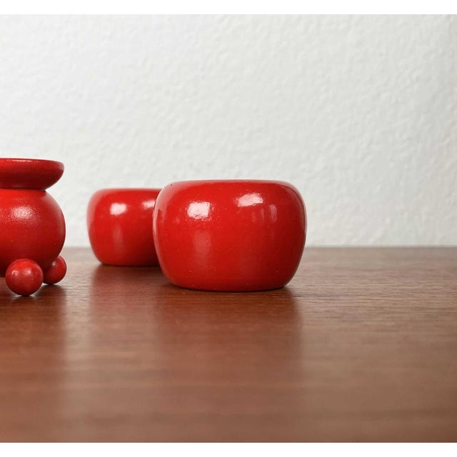 Gold Mid-Century Traditional Swedish Wooden Christmas Candleholders, 1960s, Set of 12 For Sale - Image 8 of 13