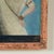 Blue Antique Indian Reverse Painted Portrait of Woman on Glass For Sale - Image 8 of 12