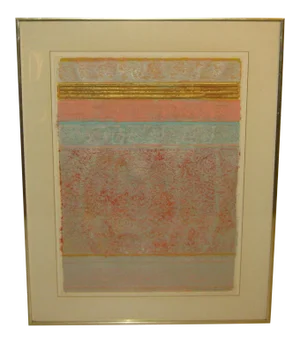 1979 Harmonic Variant #11 Abstract Mixed Media Collage Painting by Patrick Archer
