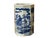 4" Small Octagonal Blue White Scenery Graphic Porcelain Art Vase For Sale In San Francisco - Image 6 of 16