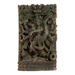 Vintage Hindu WoodCarving India For Sale