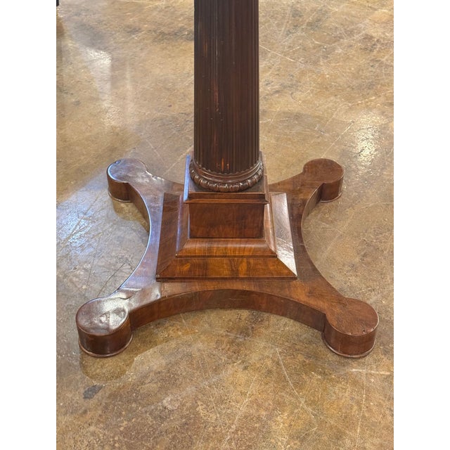 Traditional 19th C. Italian Walnut Center Table For Sale - Image 3 of 7