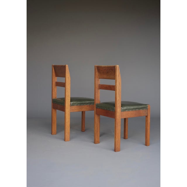 Modern Antique Side Chairs by Piet Klaarhamer, 1917, Set of 2 For Sale - Image 3 of 12