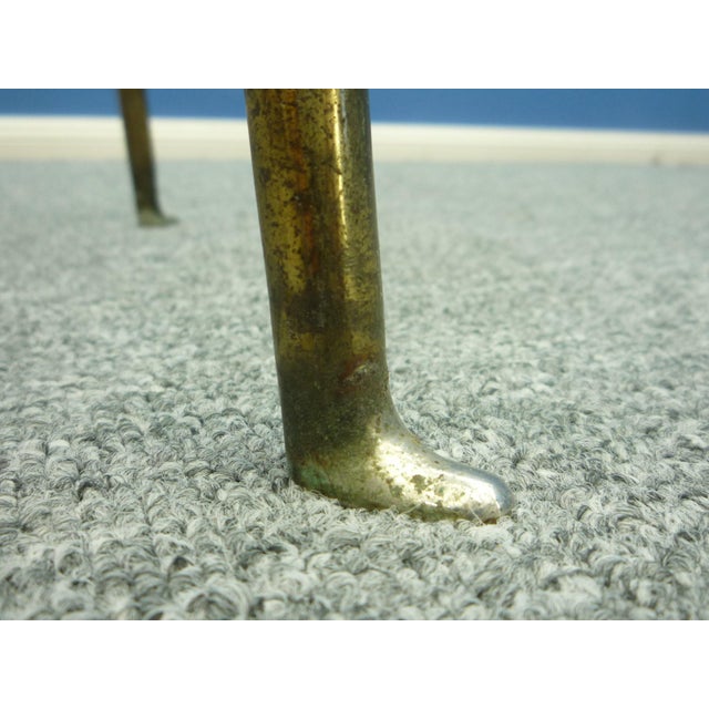 Mid-Century Leather and Steel Bar Stools, 1950s, Set of 4 For Sale - Image 15 of 16